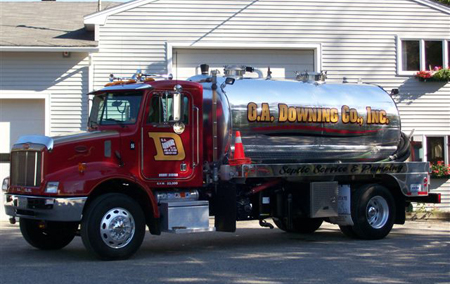 Portable toilets septic truck